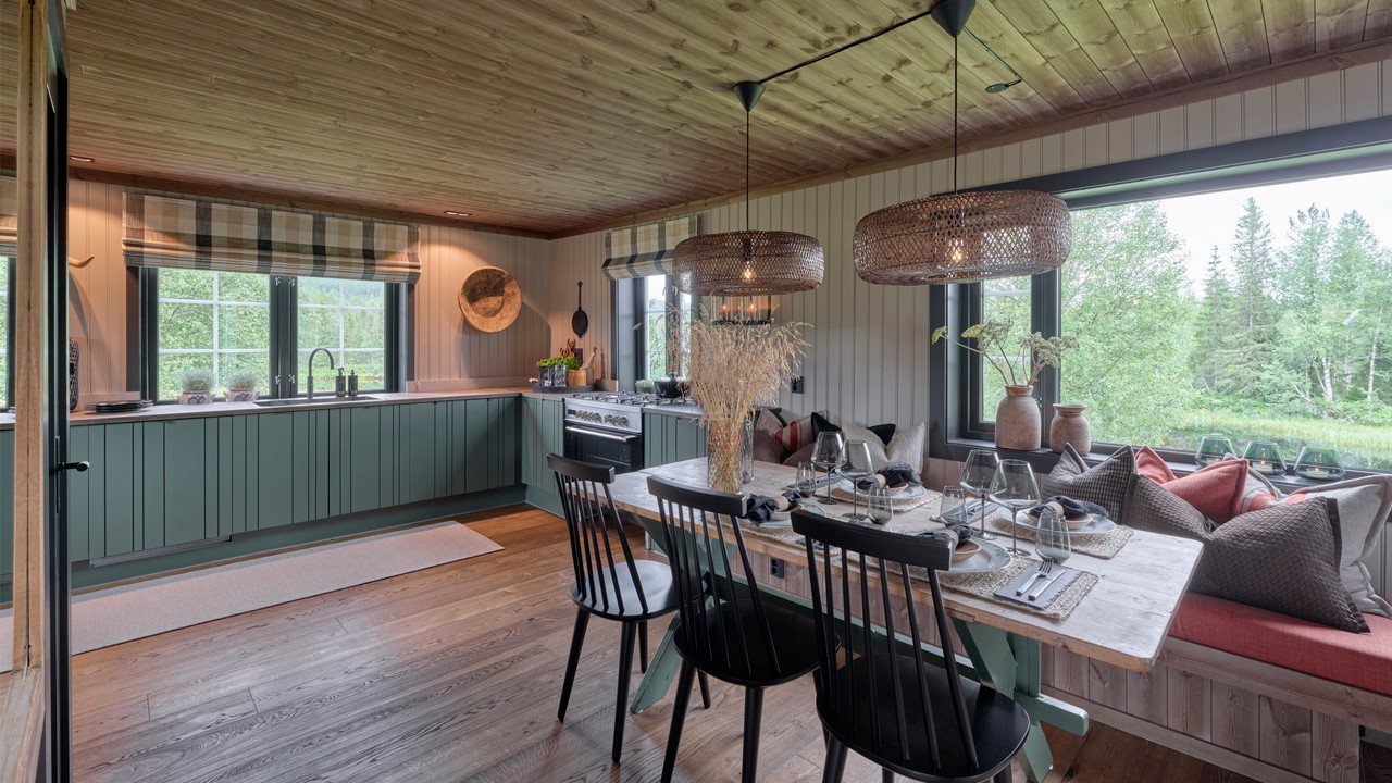 Liftgardin Ian Mankin Spisestue B 1280