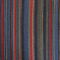 Nærbilde av Patoli Stripe Indigo fra Ian Sanderson.