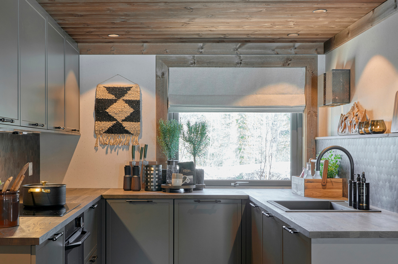 Liftgardin Spiler Hardfold Kjokken B 1280